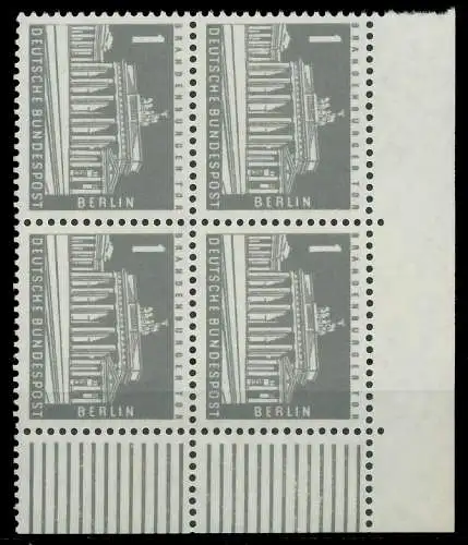 BERLIN DS BAUTEN 2 Nr 140yw postfrisch VIERERBLOCK ECKE 92040A