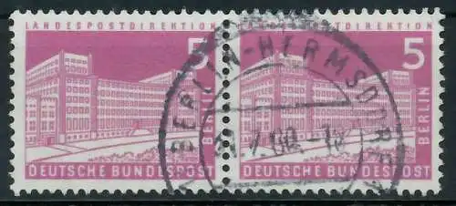 BERLIN DS BAUTEN 2 Nr 141 zentrisch gestempelt WAAGR PAAR 920442