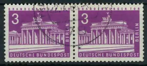 BERLIN DS BAUTEN 2 Nr 231 gestempelt WAAGR PAAR 920446