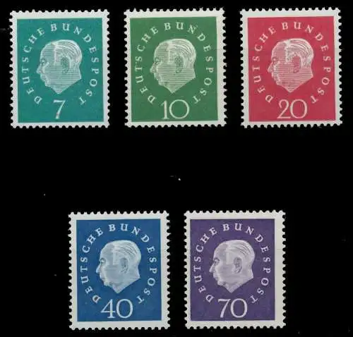 BRD DS HEUSS 3 Nr 302-306 postfrisch 920522