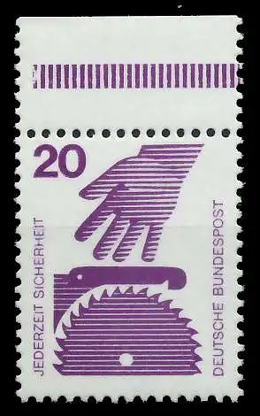 BRD DS UNFALLVERHÜTUNG Nr 696P postfrisch ORA 92061E