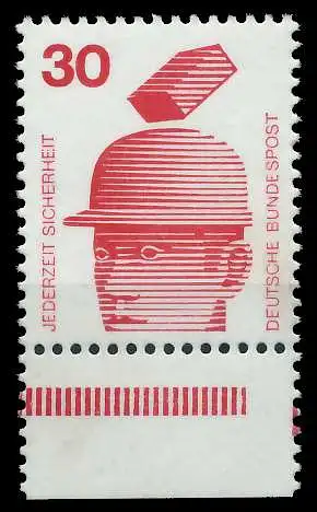 BRD DS UNFALLVERHÜTUNG Nr 698P postfrisch URA 920652