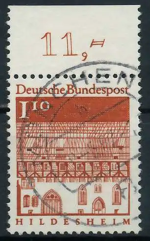 BRD DS BAUWERKE 2 Nr 501 zentrisch gestempelt ORA 920916