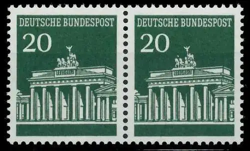 BRD DS BRANDENBURGER TOR Nr 507v postfrisch WAAGR PAAR S9825DE