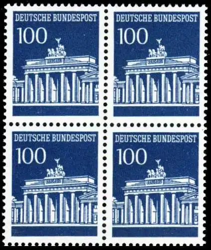 BRD DS BRANDENBURGER TOR Nr 510v postfrisch VIERERBLOCK S982636