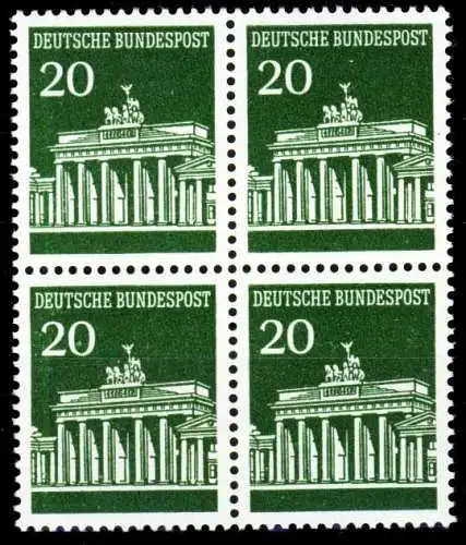 BRD DS BRANDENBURGER TOR Nr 507v postfrisch VIERERBLOCK S982622