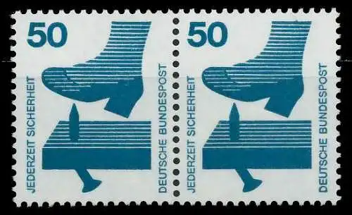 BRD DS UNFALLVERHÜTUNG Nr 700A postfrisch WAAGR PAAR S9826EE