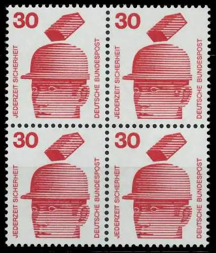 BRD DS UNFALLVERHÜTUNG Nr 698A postfrisch VIERERBLOCK 926B7A