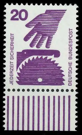 BRD DS UNFALLVERHÜTUNG Nr 696A postfrisch URA 926BB2