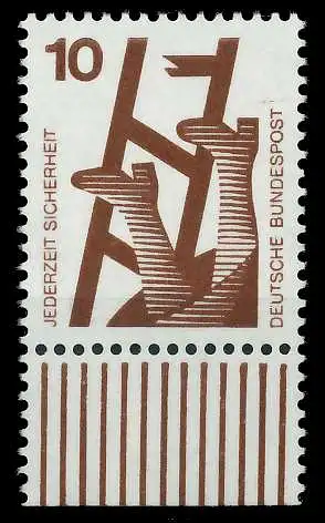 BRD DS UNFALLVERHÜTUNG Nr 695A postfrisch URA 926BBA