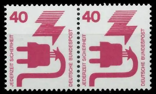 BRD DS UNFALLVERHÜTUNG Nr 699A postfrisch WAAGR PAAR S982866