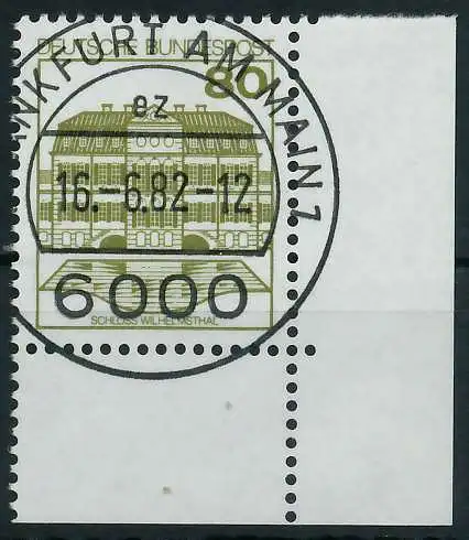 BRD DS BURGEN U. SCHLÖSSER Nr 1140A zentrisch gestempelt ECK 9270EE