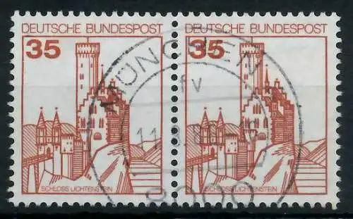 BRD DS BURGEN U. SCHLÖSSER Nr 1139 zentrisch gestempelt WAAG 92711E