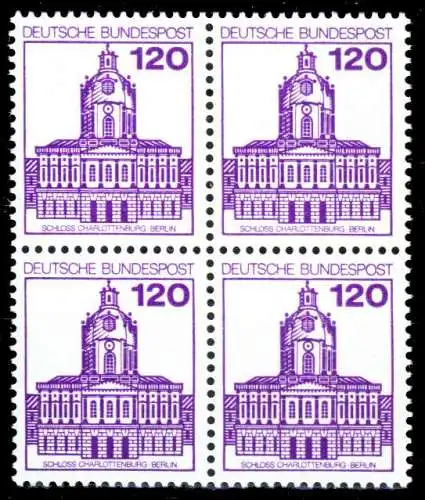 BRD DS BURGEN U. SCHLÖSSER Nr 1141 postfrisch VIERERBLO S9884BE