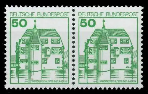 BRD DS BURGEN U. SCHLÖSSER Nr 1038 postfrisch WAAGR PAA S9885BA