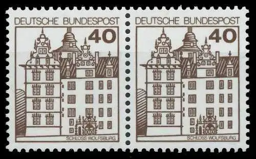 BRD DS BURGEN U. SCHLÖSSER Nr 1037 postfrisch WAAGR PAA S9885AE