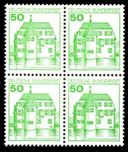 BRD DS BURGEN U. SCHLÖSSER Nr 1038 postfrisch VIERERBLO S9885DE