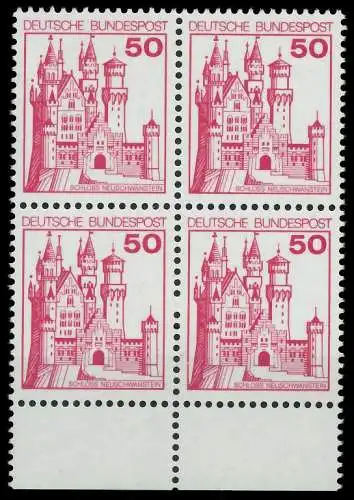 BRD DS BURGEN U. SCHLÖSSER Nr 916 postfrisch VIERERBLOC 92BC96