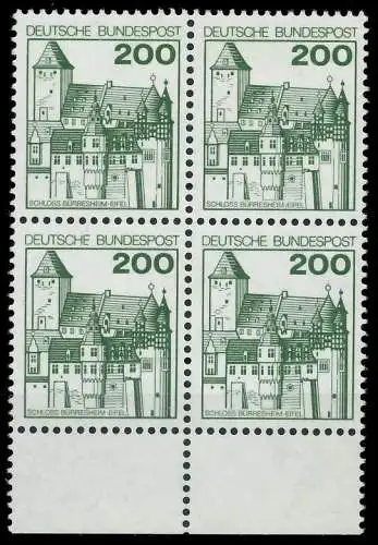 BRD DS BURGEN U. SCHLÖSSER Nr 920 postfrisch VIERERBLOC 92BCA2