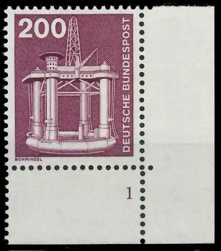 BRD DS INDUSTRIE U. TECHNIK Nr 858 postfrisch FORMNUMME 92C01E