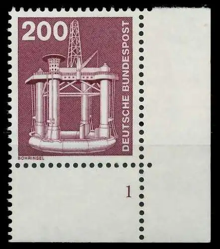 BRD DS INDUSTRIE U. TECHNIK Nr 858 postfrisch FORMNUMME 92C022