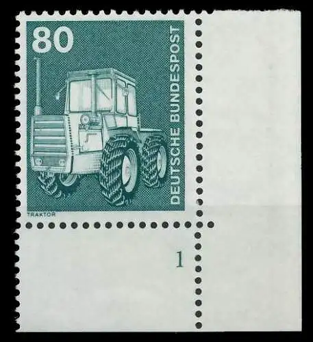 BRD DS INDUSTRIE U. TECHNIK Nr 853 postfrisch FORMNUMME 92C062