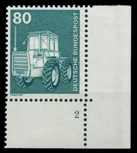 BRD DS INDUSTRIE U. TECHNIK Nr 853 postfrisch FORMNUMME 92C066