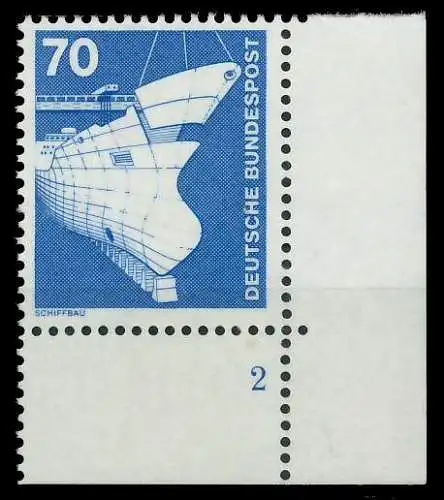 BRD DS INDUSTRIE U. TECHNIK Nr 852 postfrisch FORMNUMME 92C112