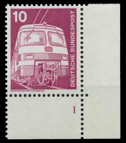 BRD DS INDUSTRIE U. TECHNIK Nr 847 postfrisch FORMNUMME 92F8FA