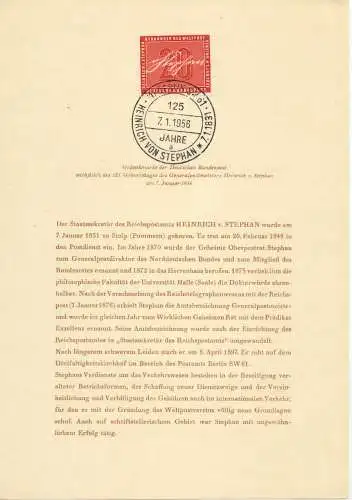 BRD BERLIN Nr 227 ETB1 ERSTTAGSBLATT 92FC62