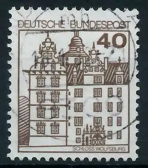 BRD DS BURGEN U. SCHLÖSSER Nr 1037 gestempelt 92FE7A