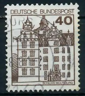 BRD DS BURGEN U. SCHLÖSSER Nr 1037 gestempelt 92FE8E