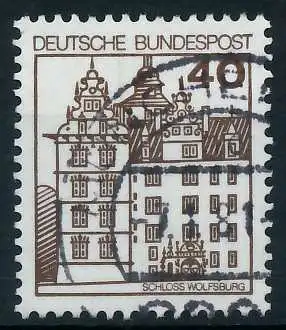BRD DS BURGEN U. SCHLÖSSER Nr 1037 gestempelt 92FE92