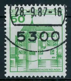 BRD DS BURGEN u. SCHLÖSSER Nr 1038AII gestempelt 92FF0A