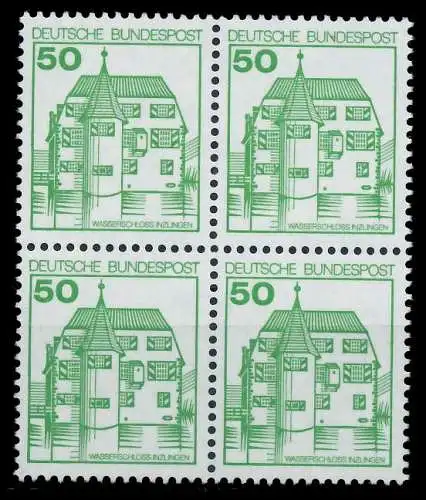 BRD DS BURGEN U. SCHLÖSSER Nr 1038 postfrisch VIERERBLO 92FF1A