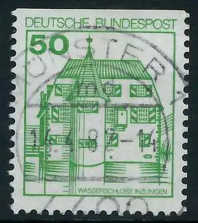 BRD DS BURGEN U. SCHLÖSSER Nr 1038CI zentrisch gestempelt 92FF22