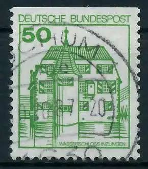 BRD DS BURGEN U. SCHLÖSSER Nr 1038CI zentrisch gestempelt 92FF32