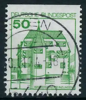 BRD DS BURGEN U. SCHLÖSSER Nr 1038CI zentrisch gestempelt 92FF52