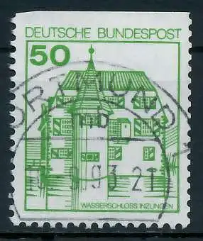 BRD DS BURGEN U. SCHLÖSSER Nr 1038CI zentrisch gestempelt 92FF62