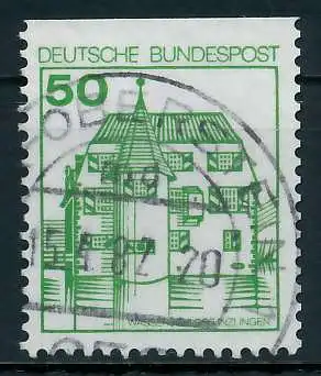 BRD DS BURGEN U. SCHLÖSSER Nr 1038CI zentrisch gestempelt 92FF66