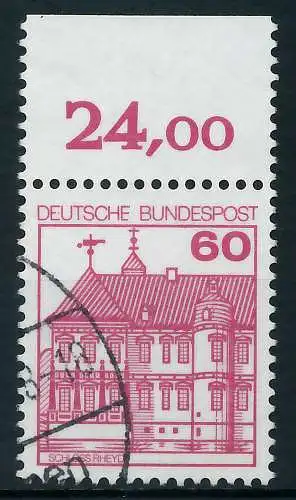 BRD DS BURGEN U. SCHLÖSSER Nr 1028A gestempelt ORA 9300A2