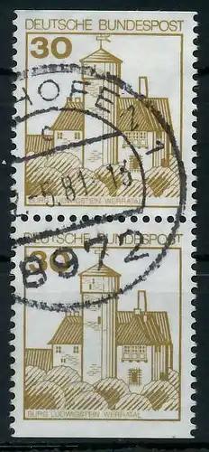 BRD ZUSAMMENDRUCK Nr 914CIu+914DIu gestempelt SENKR PAAR 9360EE