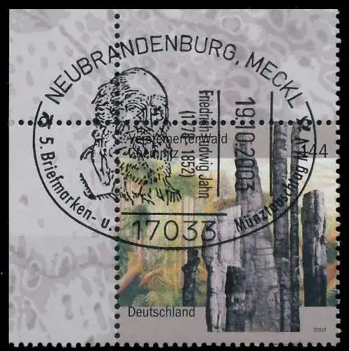 BRD 2003 Nr 2358 zentrisch gestempelt ECKE-OLI 93616E