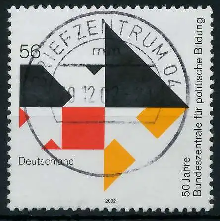 BRD 2002 Nr 2287 zentrisch gestempelt 9362DE