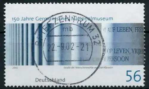 BRD 2002 Nr 2266 zentrisch gestempelt 9363D2