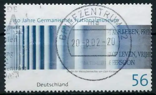 BRD 2002 Nr 2266 zentrisch gestempelt 9363DA