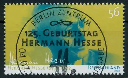 BRD 2002 Nr 2270 ESST zentrisch gestempelt 9363EA