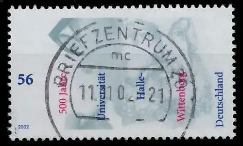 BRD 2002 Nr 2254 zentrisch gestempelt 936442
