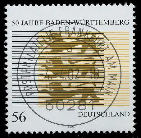 BRD 2002 Nr 2248 zentrisch gestempelt 93647E