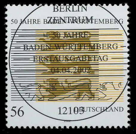 BRD 2002 Nr 2248 ESST zentrisch gestempelt 93648A